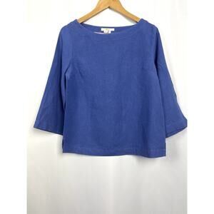 Boden Women’s Boho Chic 100% Linen 3/4 Sleeve Tunic Blouse US Size 6